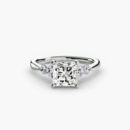 Hope Solitaire Ring with Shoulder Accents