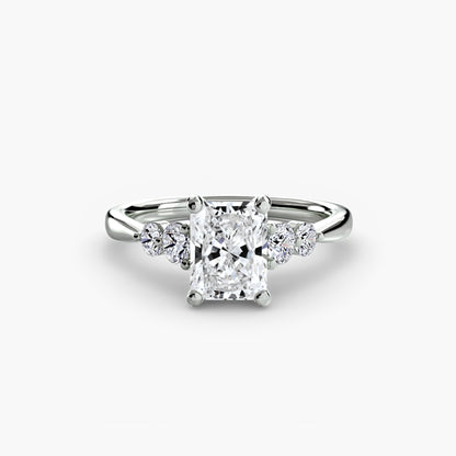 Hope Solitaire Ring with Shoulder Accents