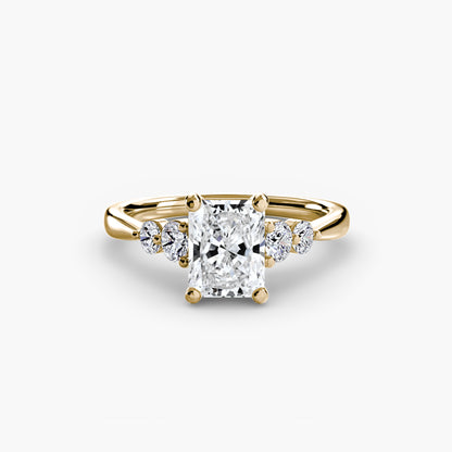 Hope Solitaire Ring with Shoulder Accents