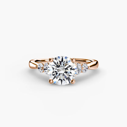 Hope Solitaire Ring with Shoulder Accents