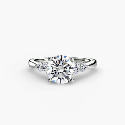 Hope Solitaire Ring with Shoulder Accents