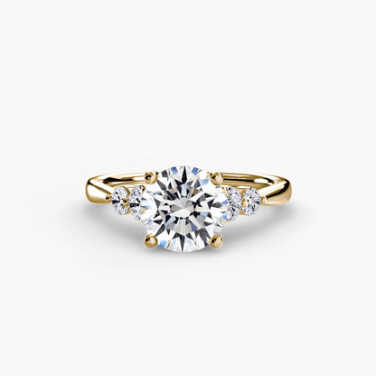 Hope Solitaire Ring with Shoulder Accents