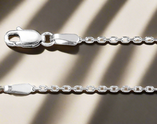 Yellow 1.4 mm Diamond-Cut Cable Chain