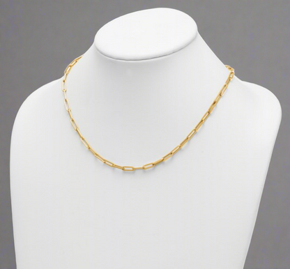 Gold Paperclip Chain