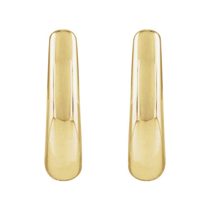 Lauren Small Yellow Gold Hoops 10mm