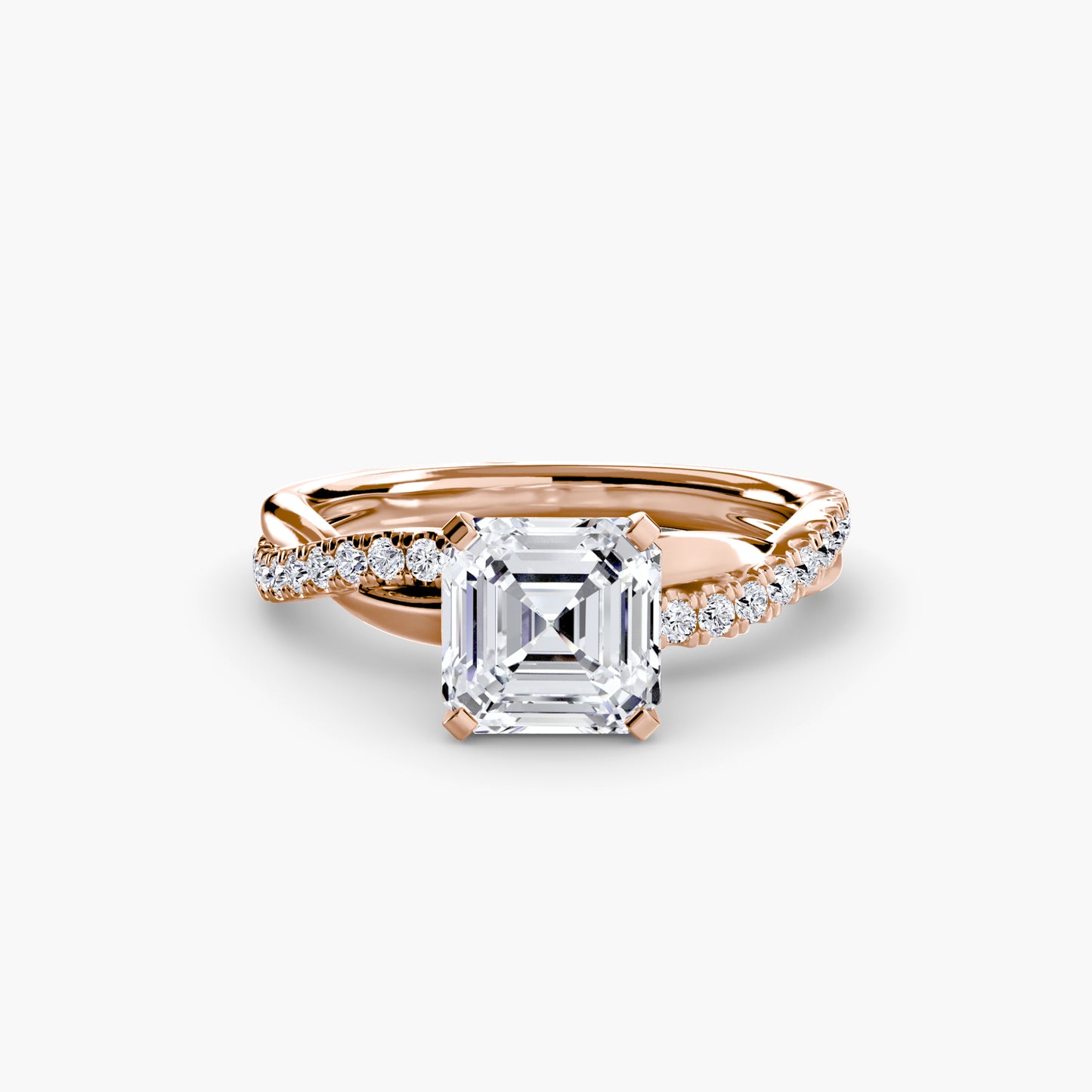 Persephone Twisted Diamond Pavé Ring