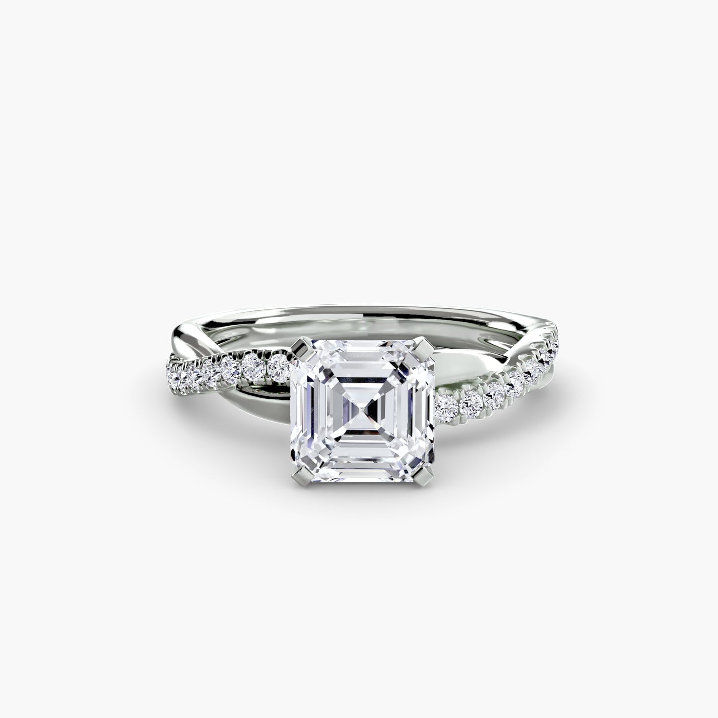 Persephone Twisted Diamond Pavé Ring