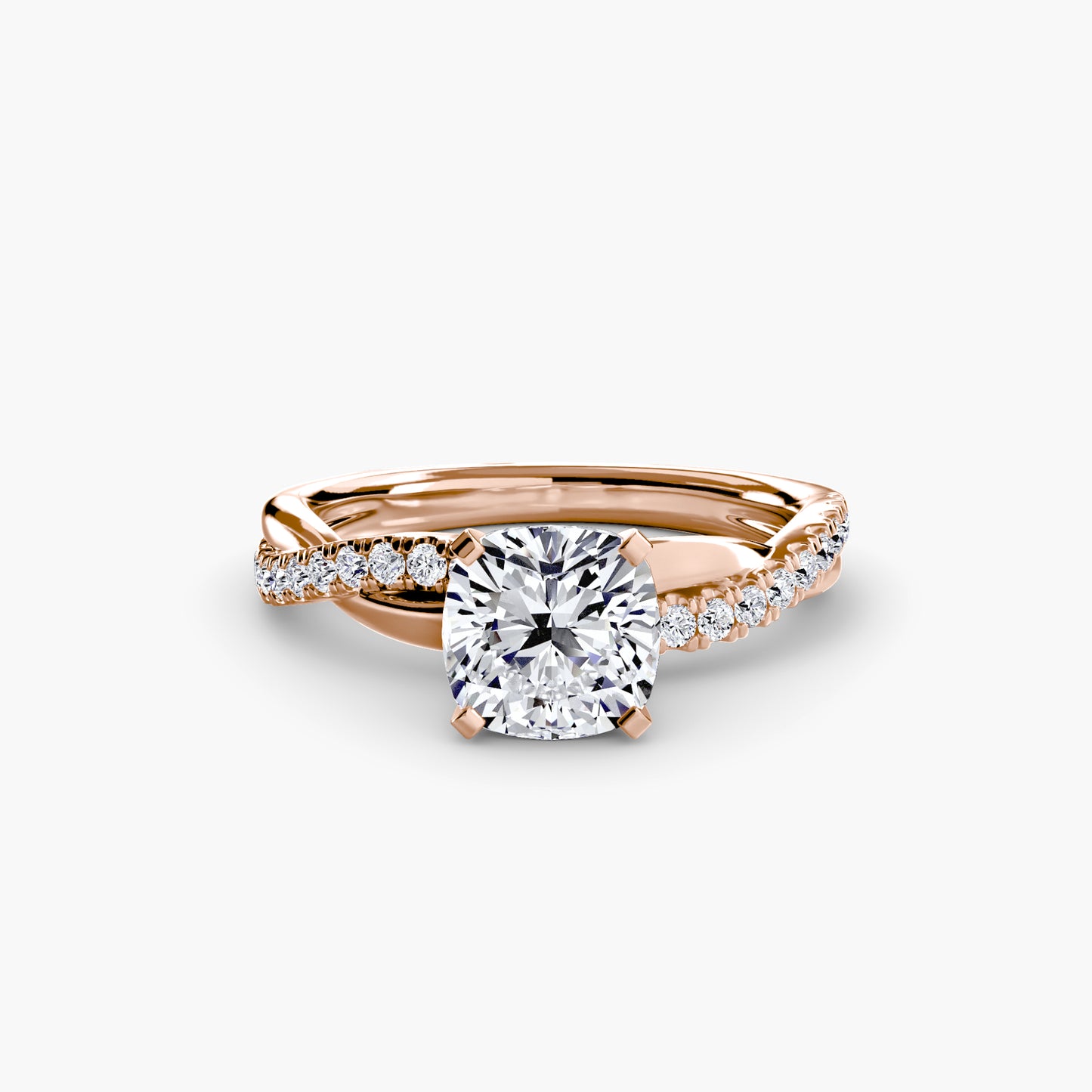 Persephone Twisted Diamond Pavé Ring