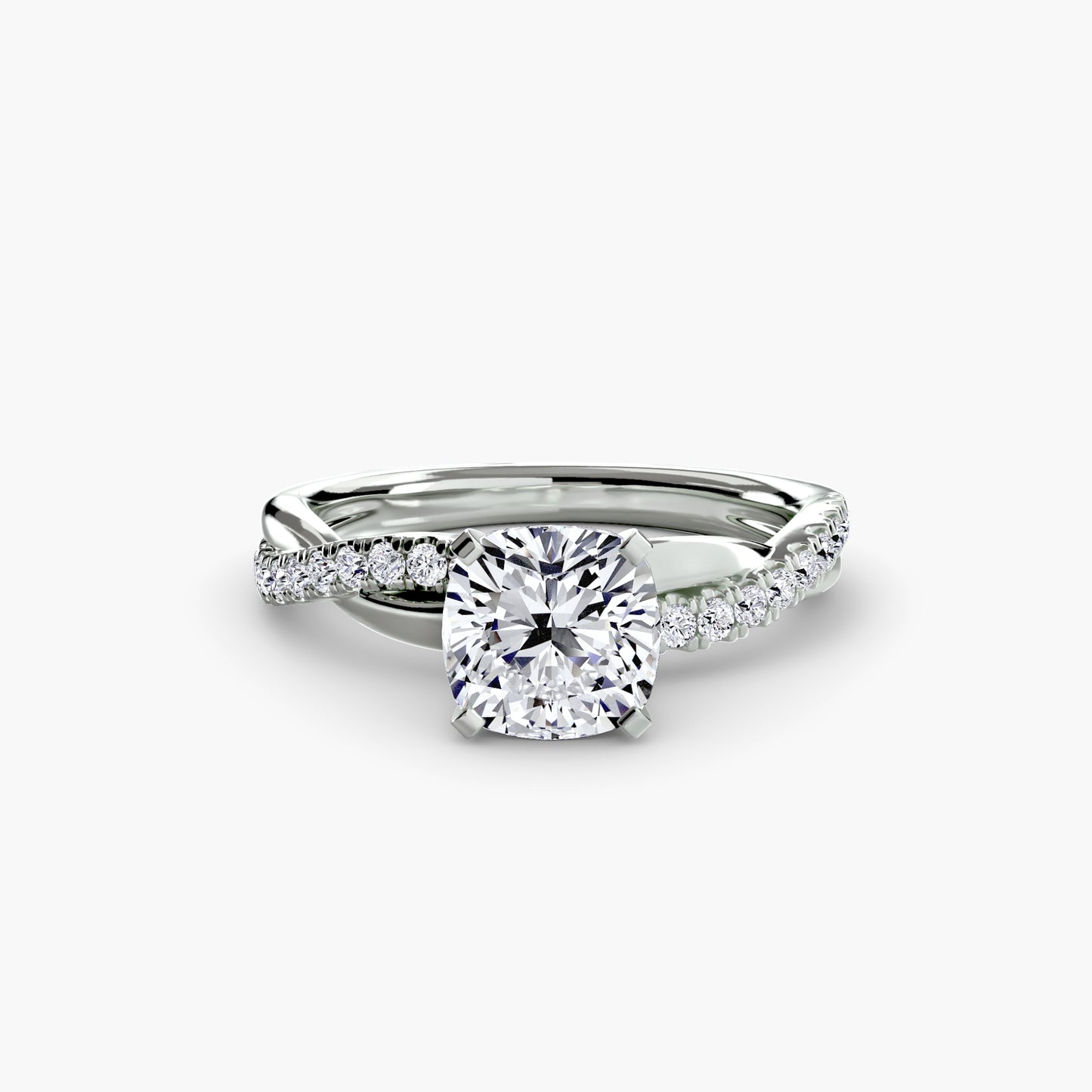 Persephone Twisted Diamond Pavé Ring