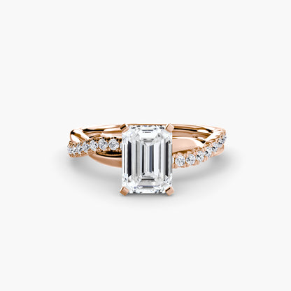 Persephone Twisted Diamond Pavé Ring