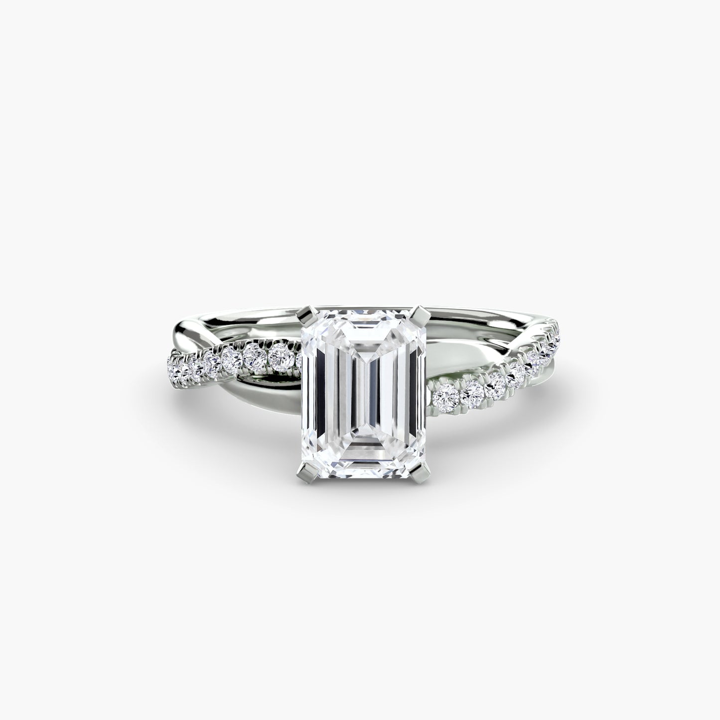 Persephone Twisted Diamond Pavé Ring