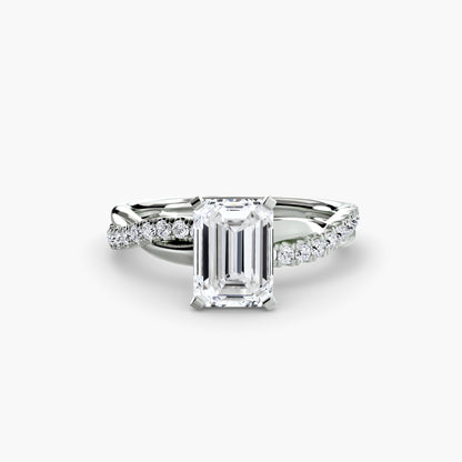 Persephone Twisted Diamond Pavé Ring