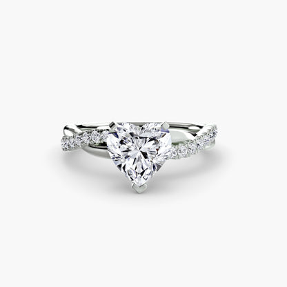 Persephone Twisted Diamond Pavé Ring