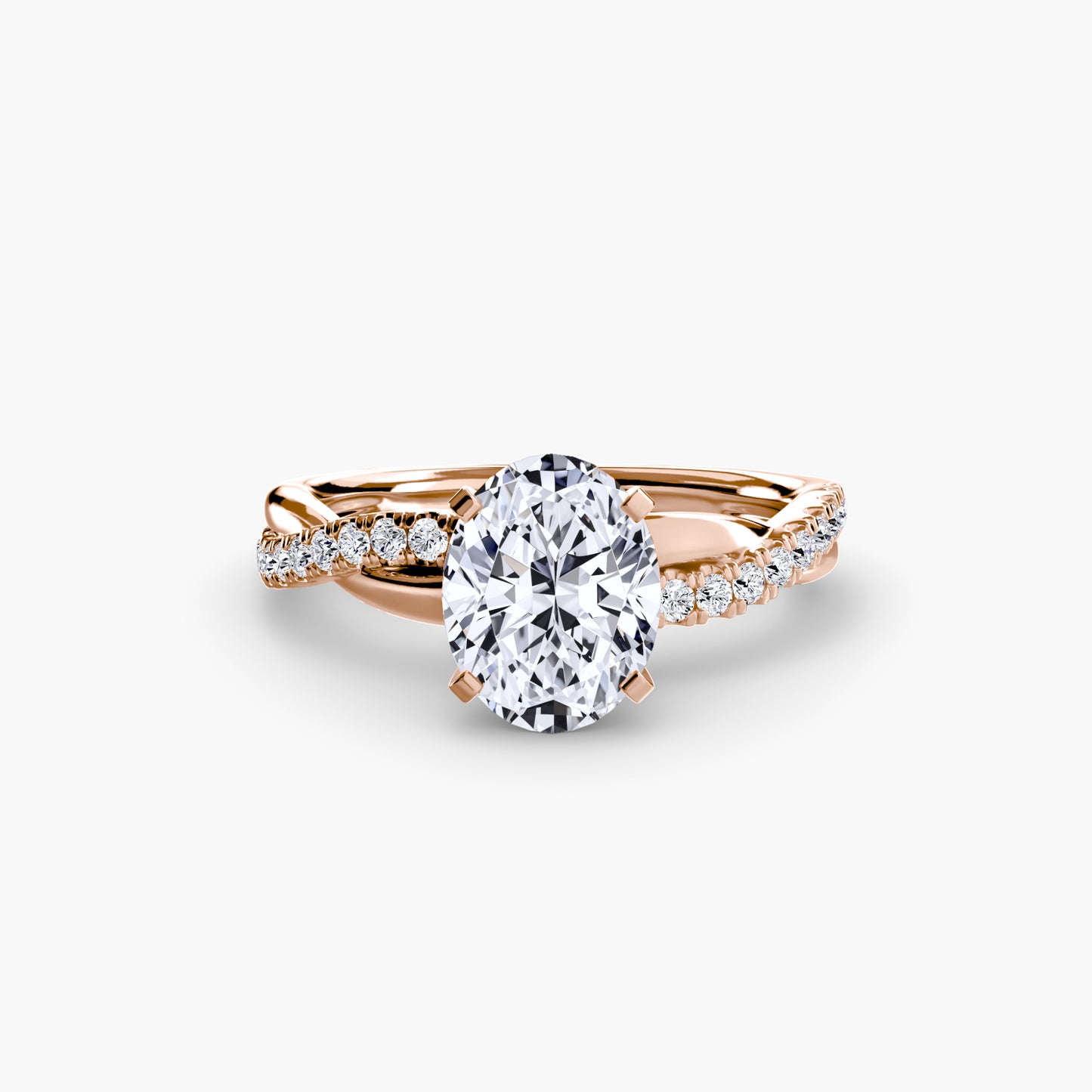 Persephone Twisted Diamond Pavé Ring