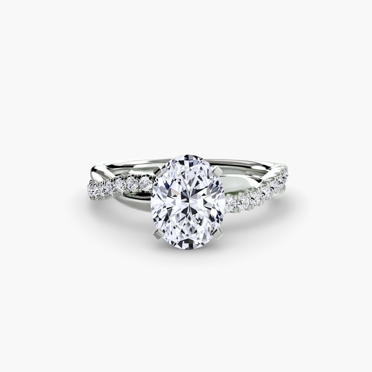Persephone Twisted Diamond Pavé Ring
