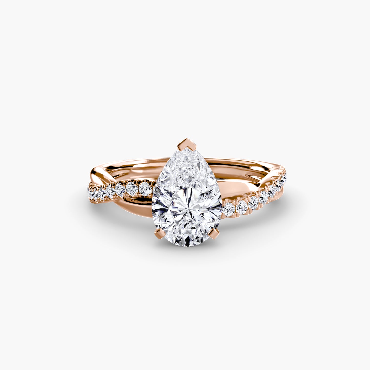 Persephone Twisted Diamond Pavé Ring