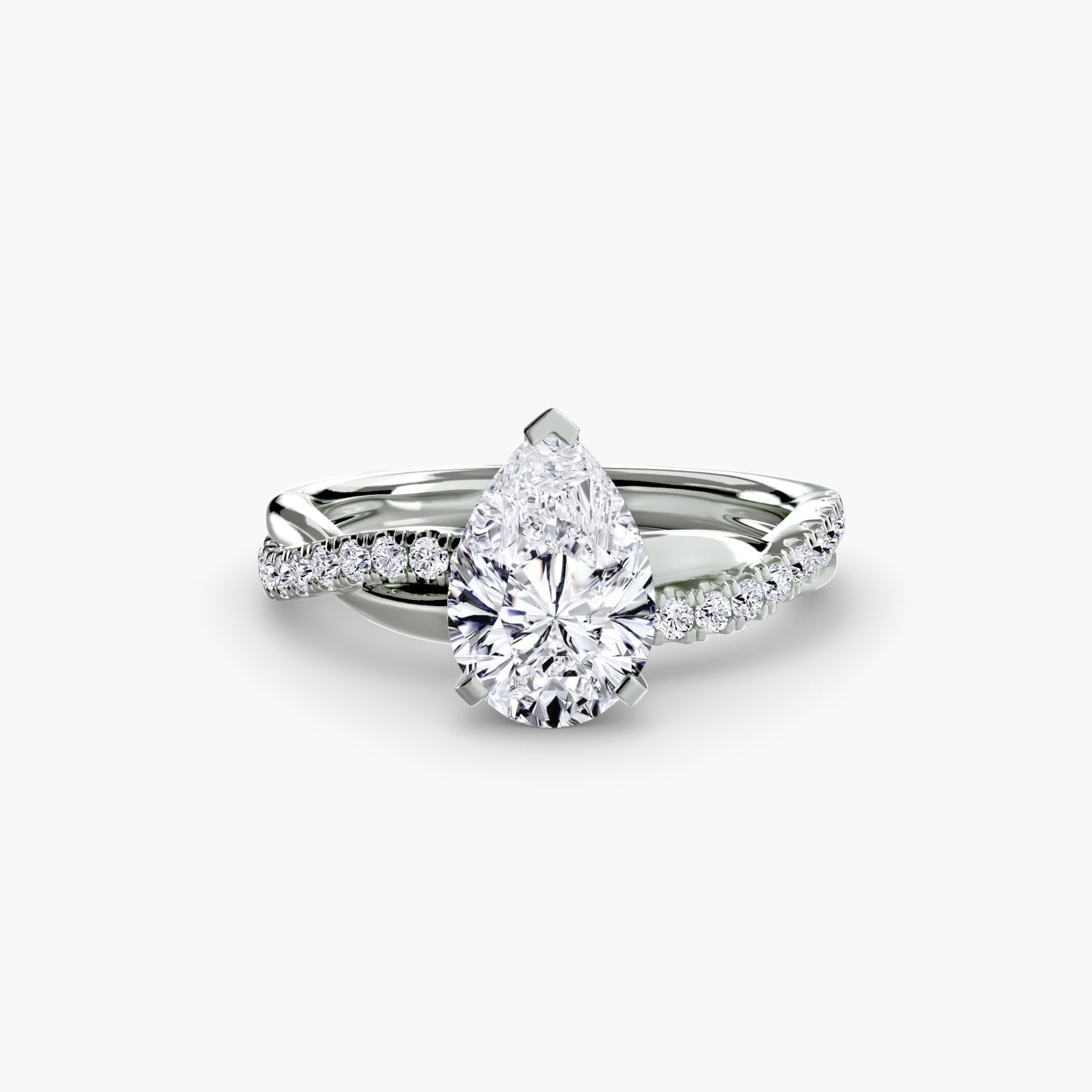 Persephone Twisted Diamond Pavé Ring