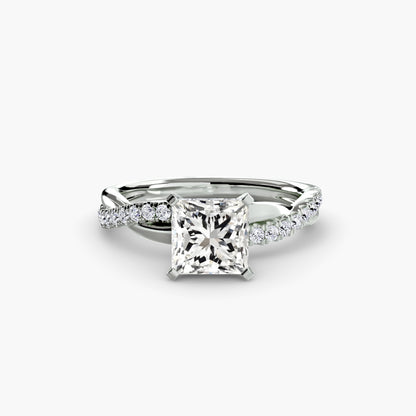 Persephone Twisted Diamond Pavé Ring