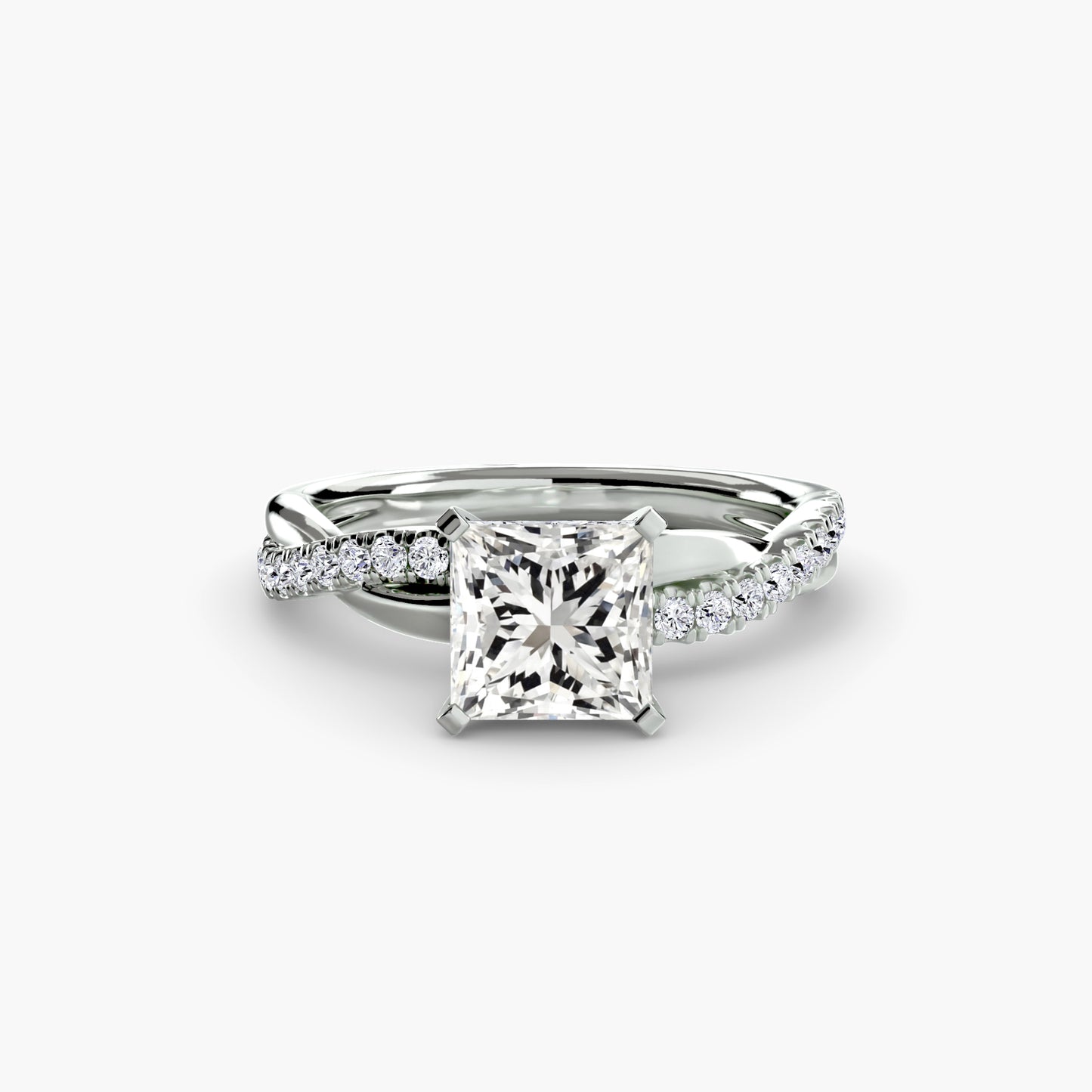 Persephone Twisted Diamond Pavé Ring