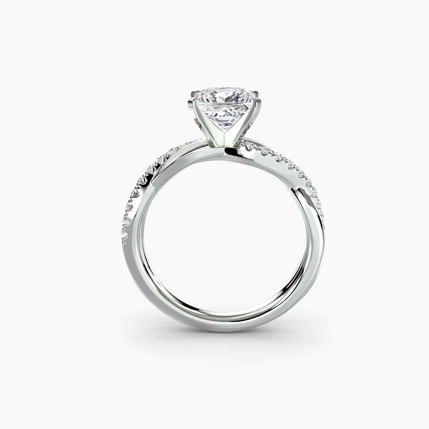 Persephone Twisted Diamond Pavé Ring