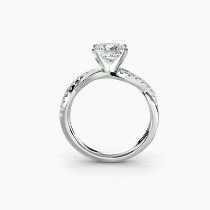 Persephone Twisted Diamond Pavé Ring