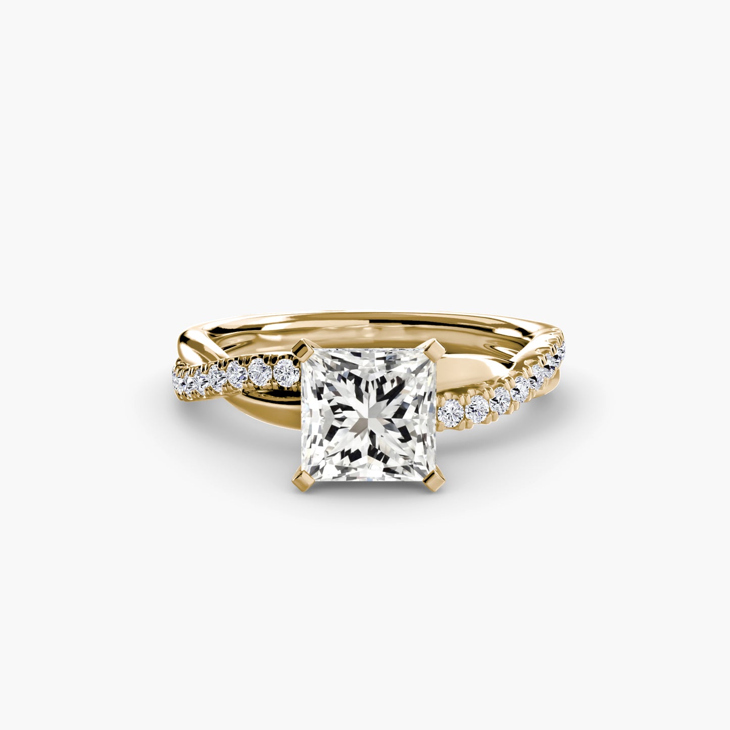 Persephone Twisted Diamond Pavé Ring