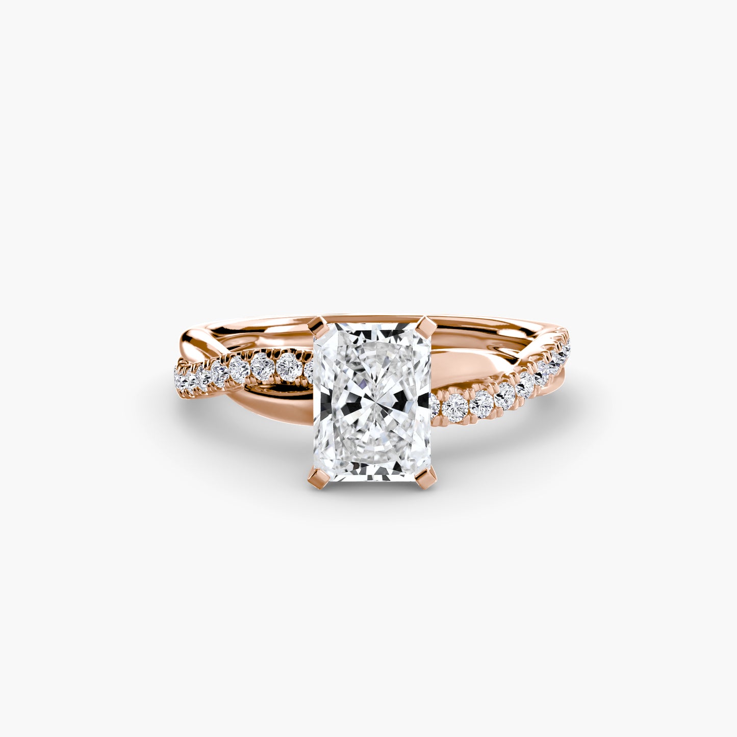 Persephone Twisted Diamond Pavé Ring