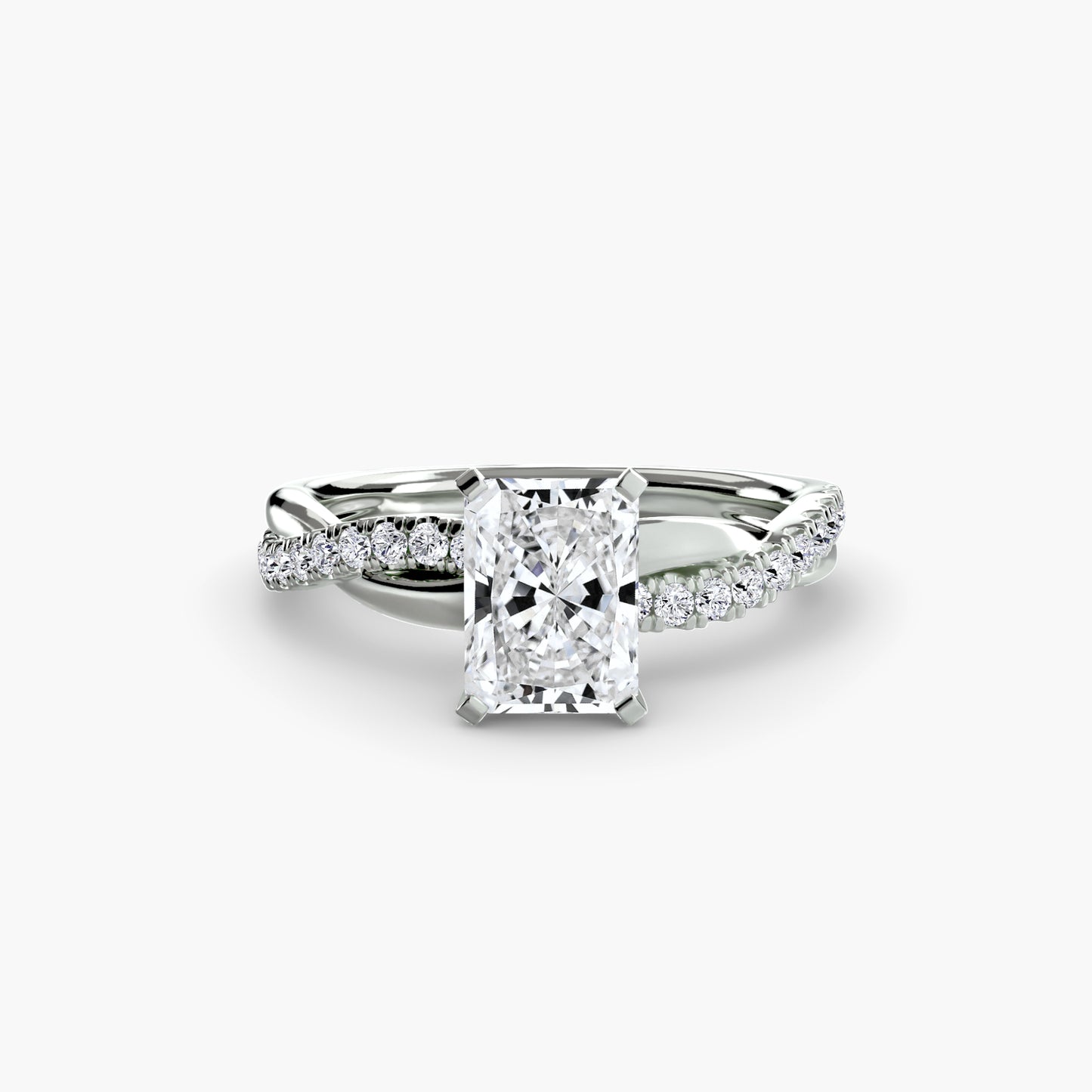 Persephone Twisted Diamond Pavé Ring