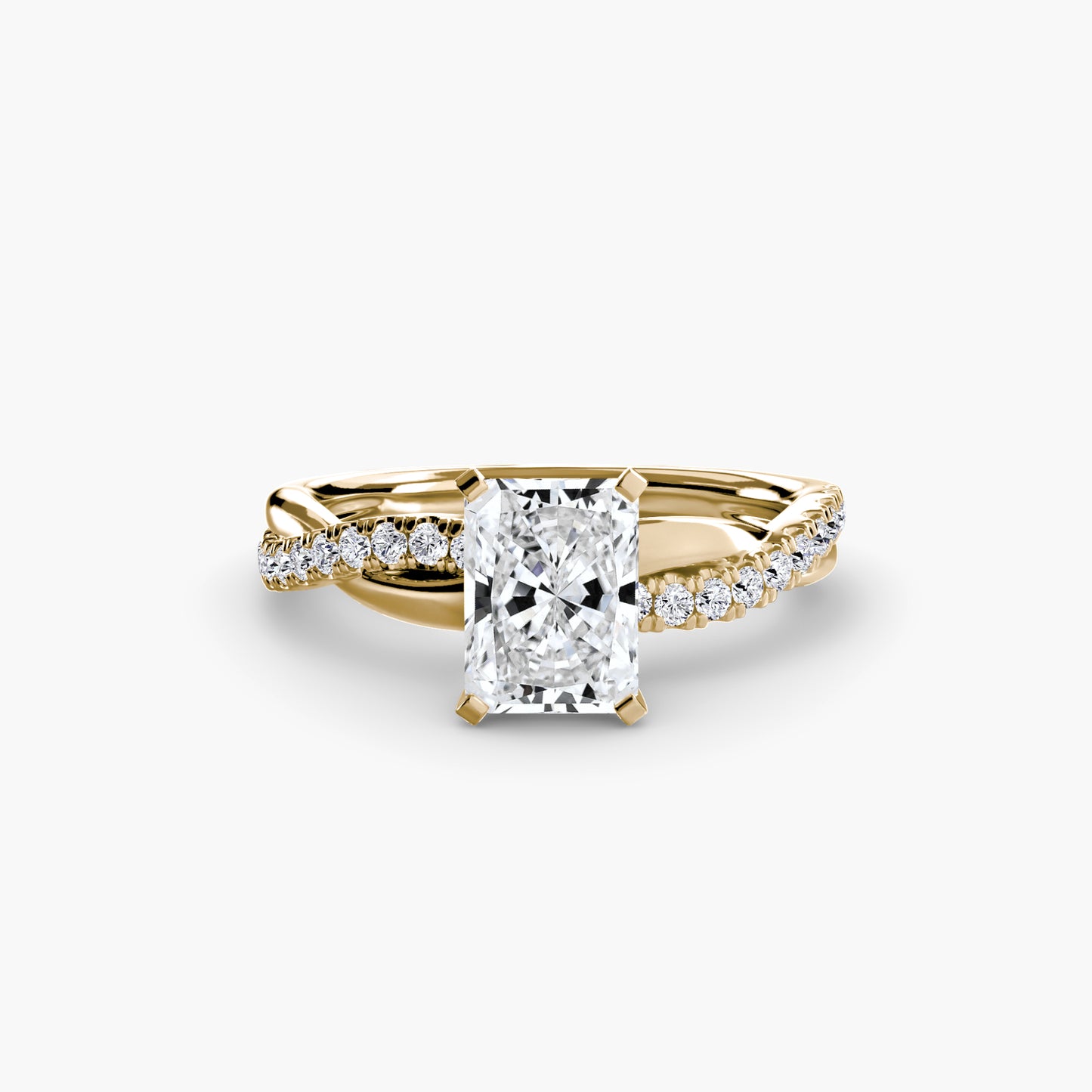 Persephone Twisted Diamond Pavé Ring