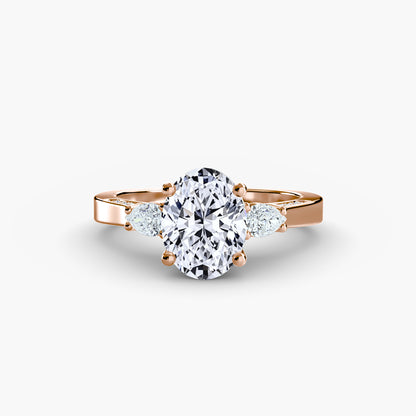 Seraphina Three Stone Engagement Ring