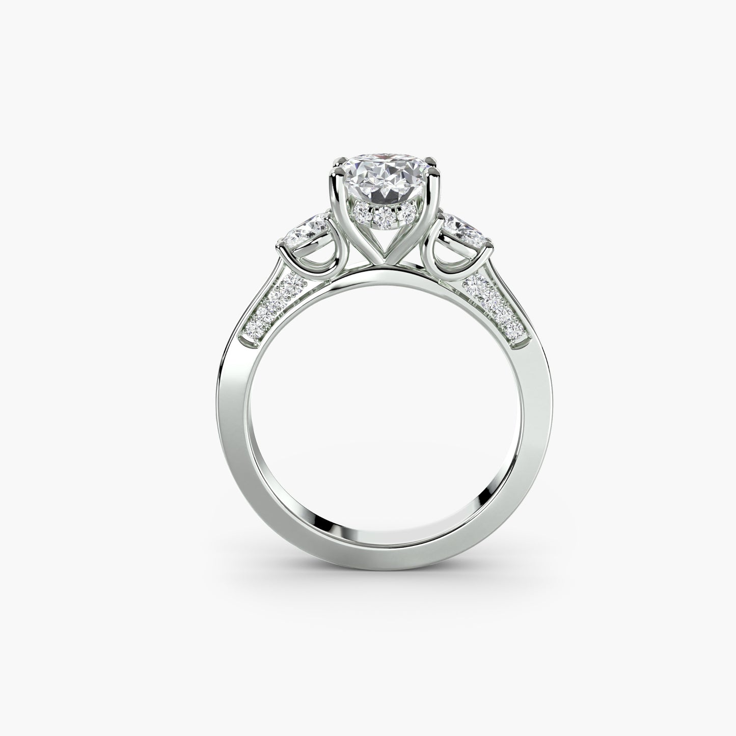 Seraphina Three Stone Engagement Ring