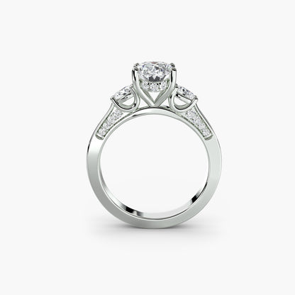 Seraphina Three Stone Engagement Ring