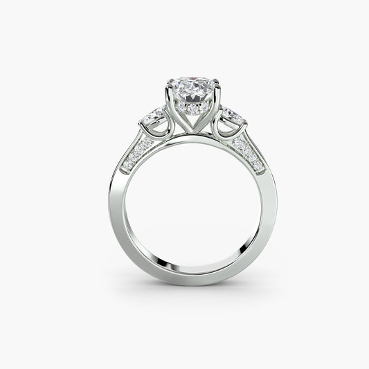 Seraphina Three Stone Engagement Ring