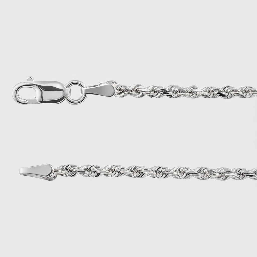 White Gold Rope Chain