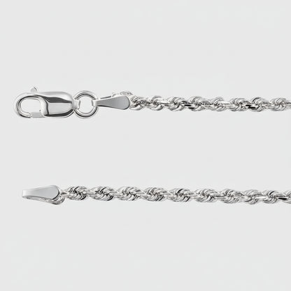 White Gold Rope Chain