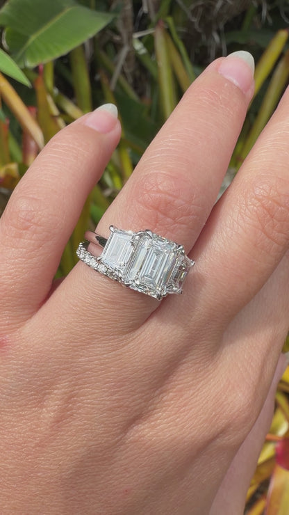 Three Stone Diamond Engagement Ring