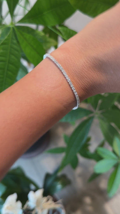 Natural Diamond Tennis Bracelet