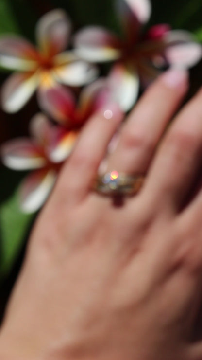 14K Yellow Gold Diamond Wedding Set
