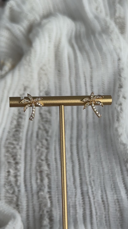 Diamond Palm Tree Earrings