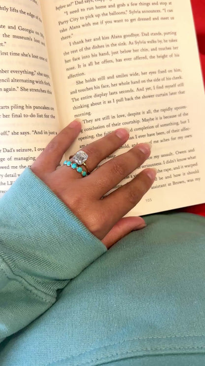 Turquoise Drops of Color Ring