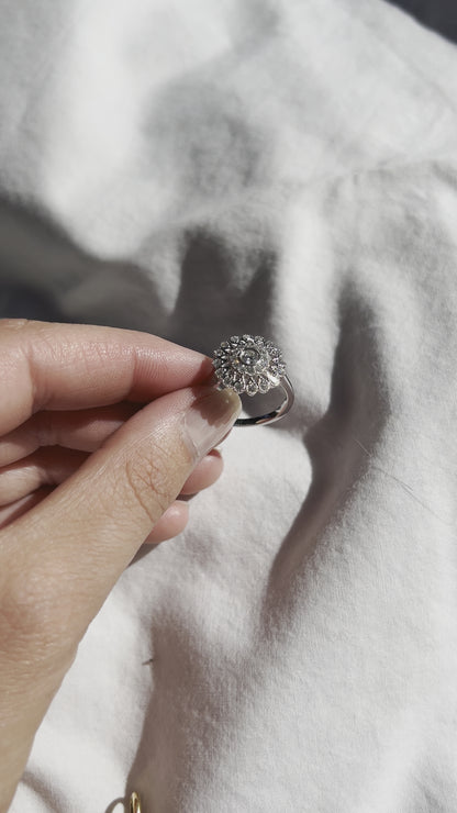 18K White Gold Mandella Diamond Ring